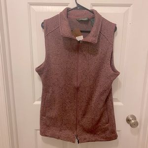 💥💥nwt light zip women’s vest... rose/plum